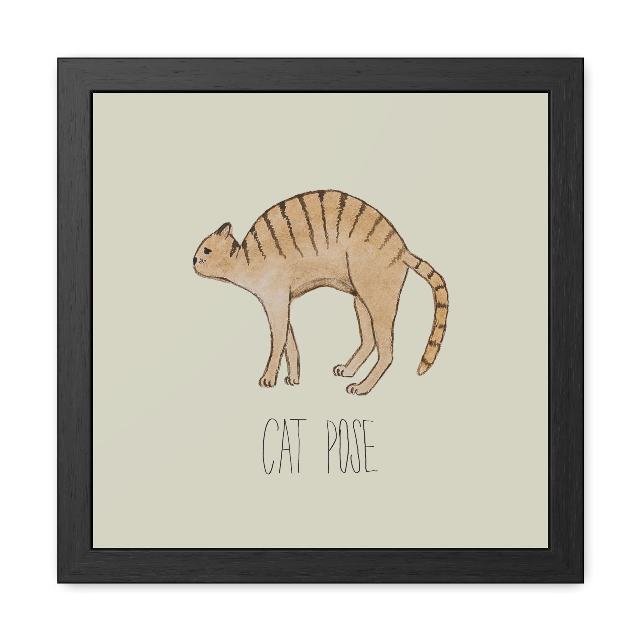 Vinyasa Meow Collection: "Cat Pose" Framed