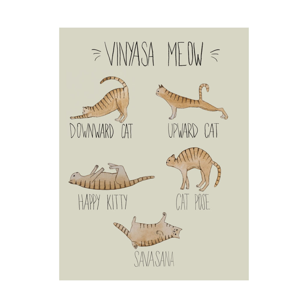 Vinyasa Meow Collection: "Routine" Print