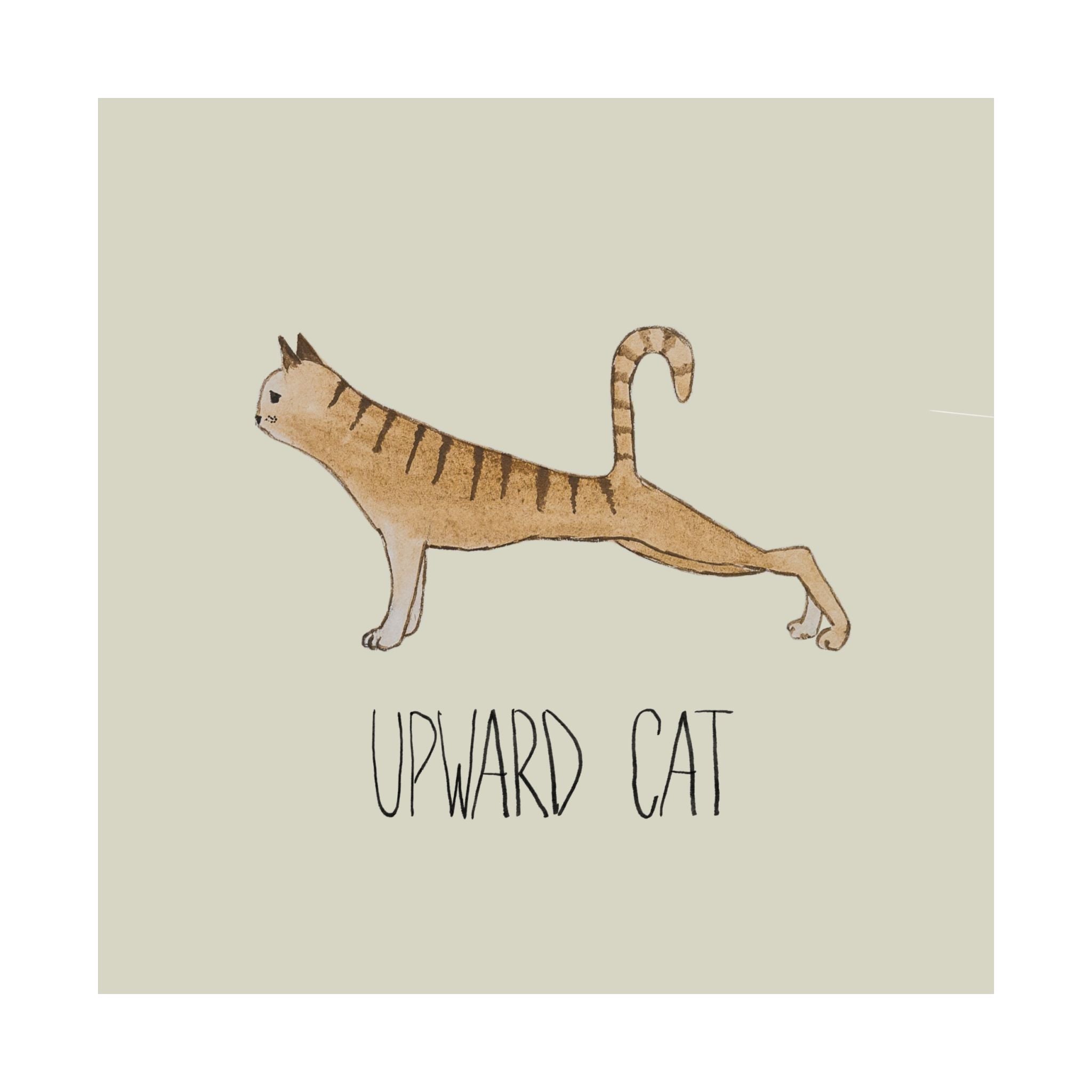 Vinyasa Meow Collection: "Upward Cat" Print