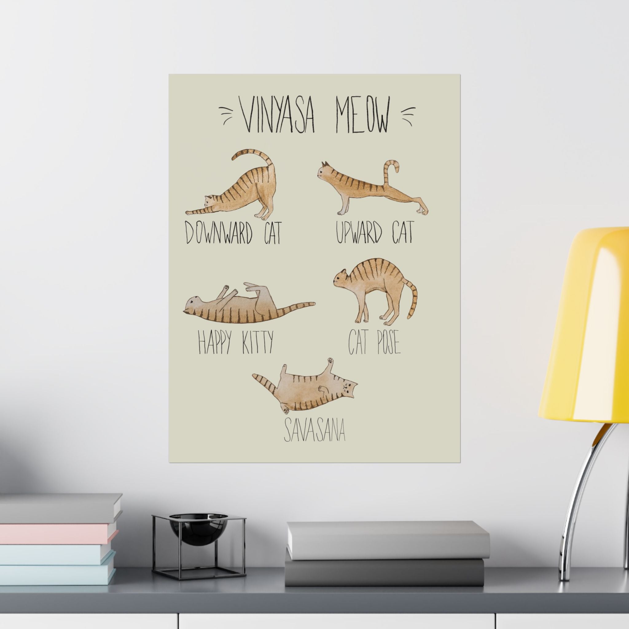 Vinyasa Meow Collection: "Routine" Print