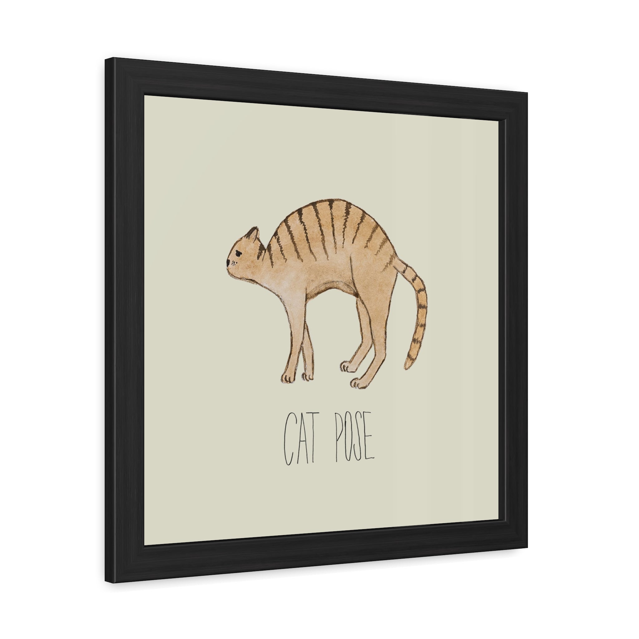 Vinyasa Meow Collection: "Cat Pose" Framed