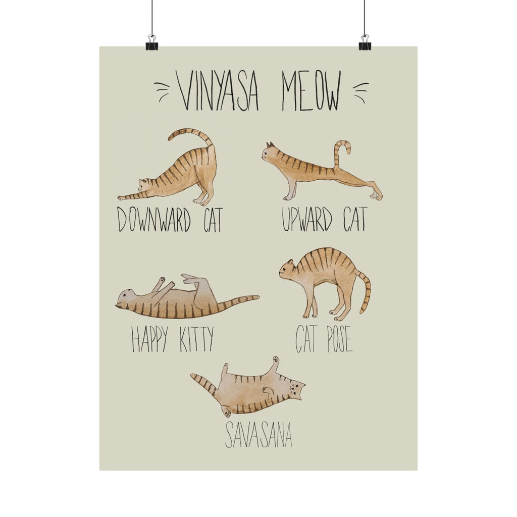 Vinyasa Meow Collection: "Routine" Print