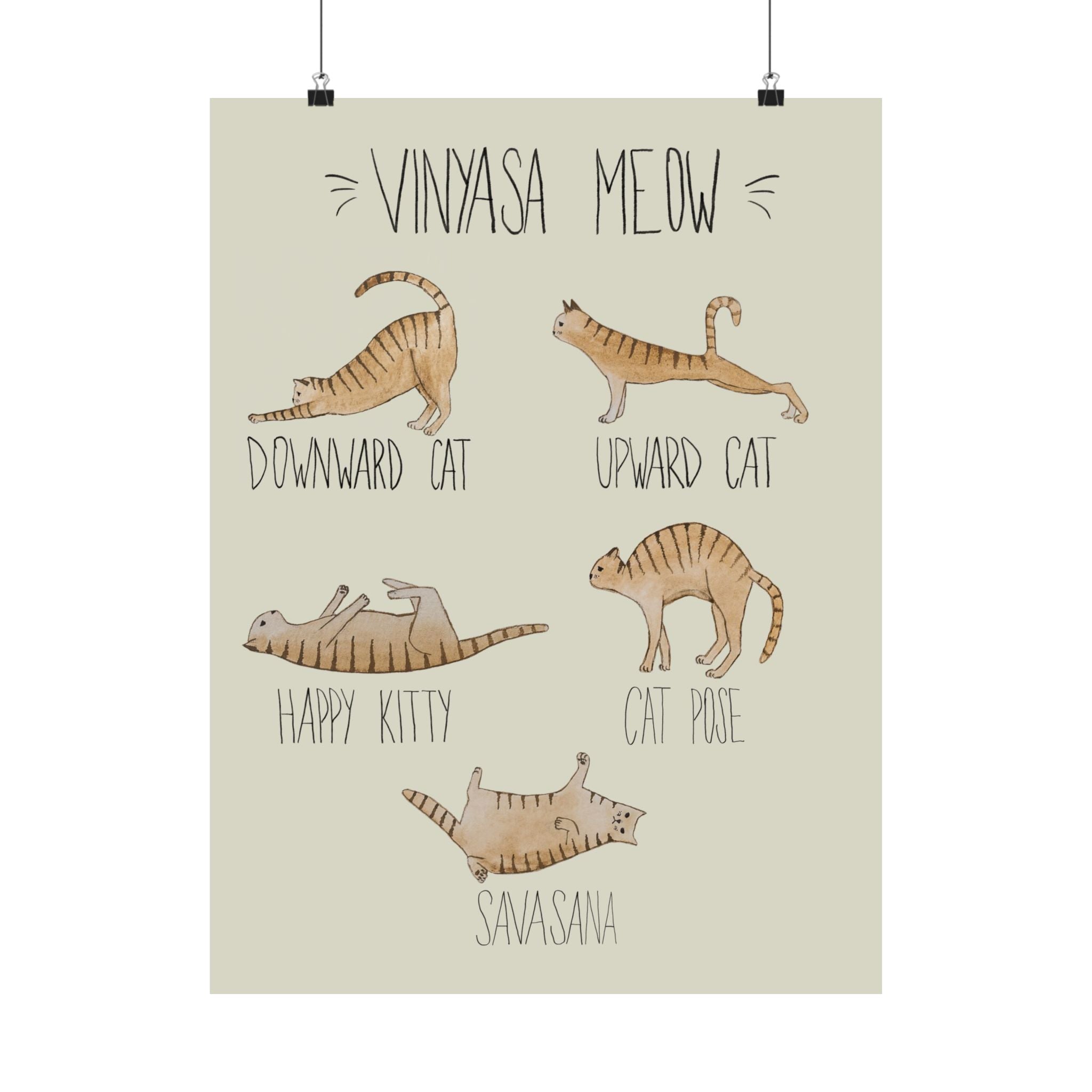Vinyasa Meow Collection: "Routine" Print