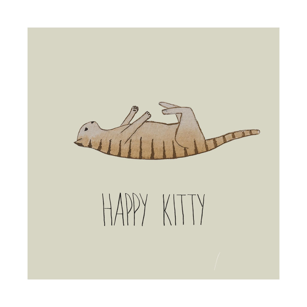 Vinyasa Meow Collection: "Happy Kitty" Print